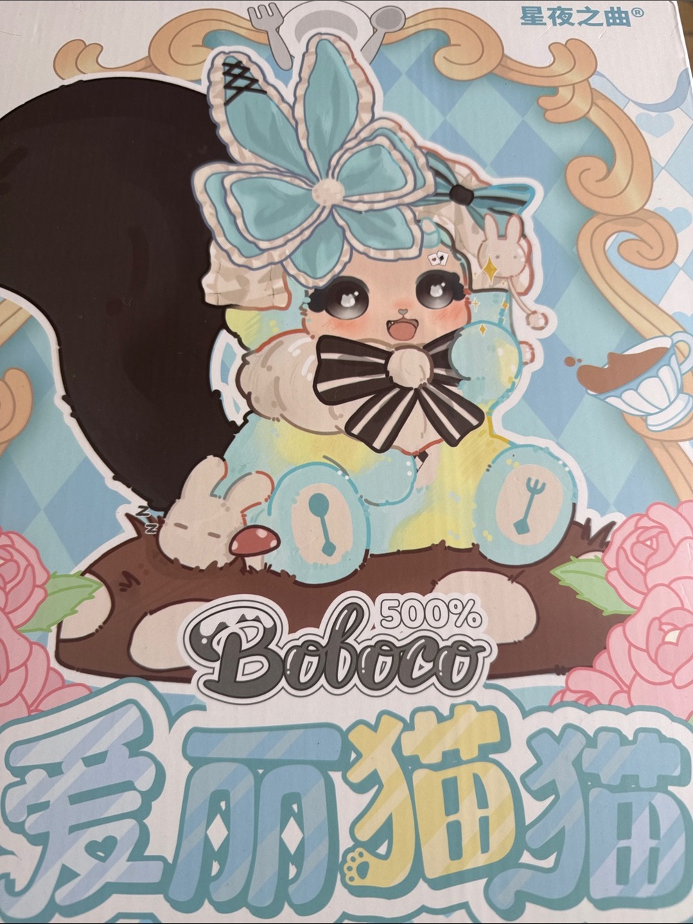 Boboco 500% Plush Character Artwork - Blue & Cream